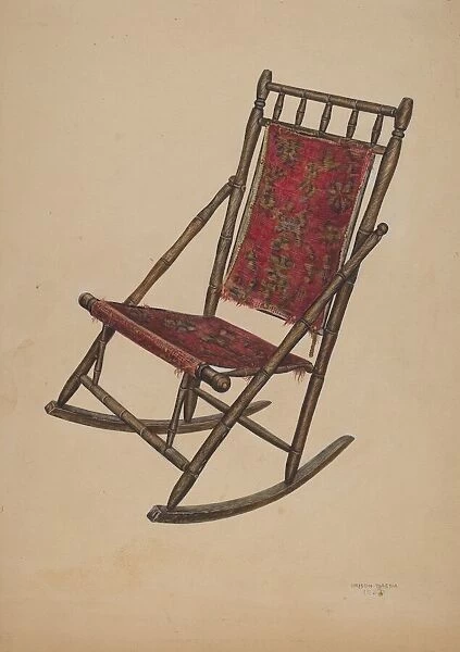 Rocking chair, 1939. Creator: Orison Daeda