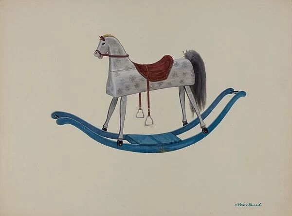 Rocking Horse, c. 1937. Creator: Rex F Bush