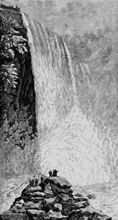 Framed Print : On the Rocks below the American Falls, 1883. Artist: G. Wyand Framed Print : On the Rocks below the American Falls, 1883. Artist: G. Wyand
