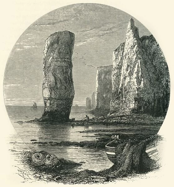 Rocks near Bournemouth, c1870