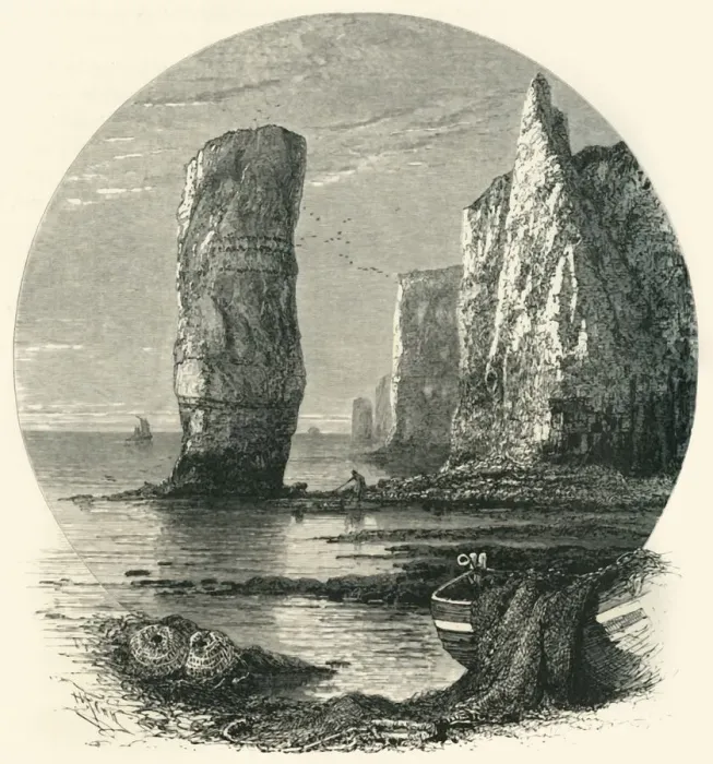 Framed Print : Rocks near Bournemouth, c1870 Framed Print : Rocks near Bournemouth, c1870