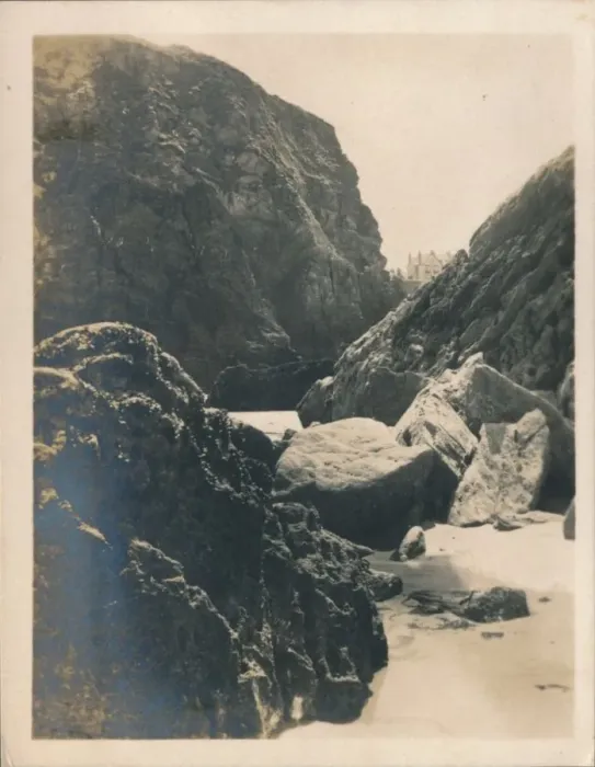 Framed Print : Rocks at Newquay, 1927 Framed Print : Rocks at Newquay, 1927