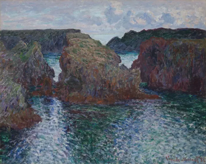 Framed Print : Rocks at Port-Goulphar, Belle-Ile, 1886. Creator: Claude Monet Framed Print : Rocks at Port-Goulphar, Belle-Ile, 1886. Creator: Claude Monet