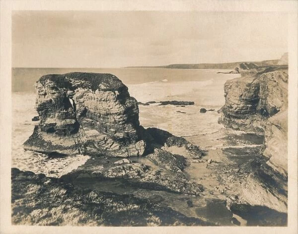 Rocks at Porth - Newquay, 1927