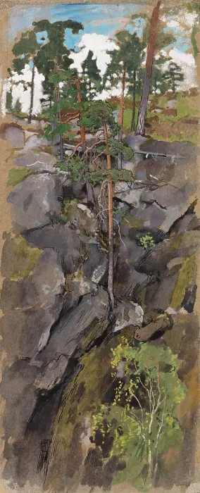 Framed Print : Rocky Forest. Creator: Eero Jarnefelt