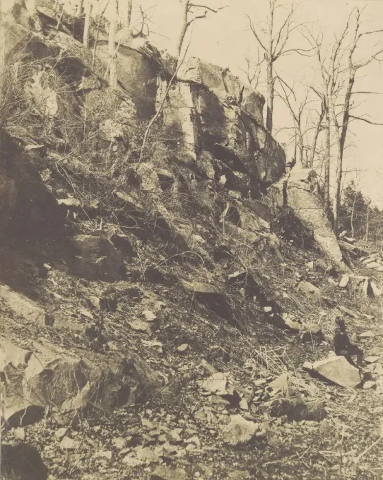 Framed Print : [Rocky Hillside], 1850s. Creator: Victor Prevost