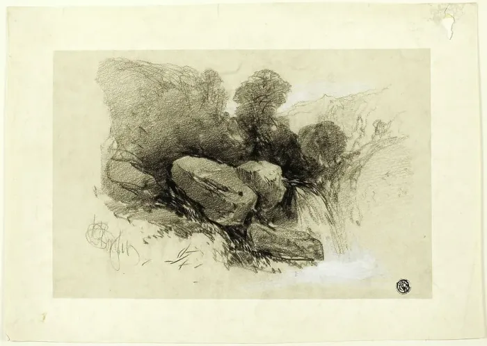 Framed Print : Rocky Scene, n.d. Creator: Henry Bright Framed Print : Rocky Scene, n.d. Creator: Henry Bright
