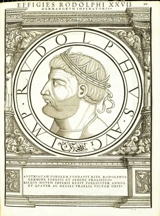 Framed Print : Rodolphus (1218 - 1291), 1559 Framed Print : Rodolphus (1218 - 1291), 1559