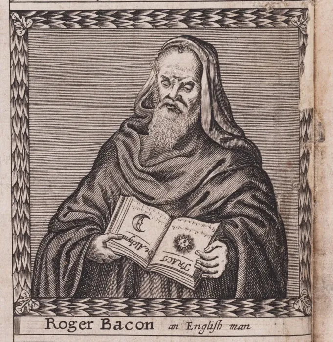 Framed Print : Roger Bacon (From: The order of the Inspirati), 1659. Artist: Anonymous Framed Print : Roger Bacon (From: The order of the Inspirati), 1659. Artist: Anonymous