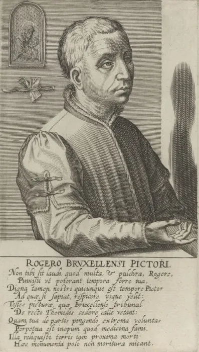 Framed Print : Roger van der Weyden the Younger, from the series Pictorum Aliquot Celebrium ca. 1610 Creator: Hendrick Hondius I Framed Print : Roger van der Weyden the Younger, from the series Pictorum Aliquot Celebrium ca. 1610 Creator: Hendrick Hondius I