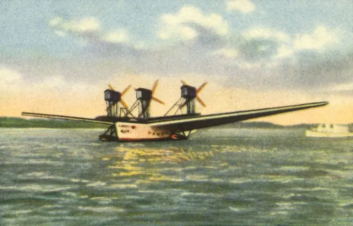 Framed Print : Rohrbach Romar flying-boat, 1920s, (1932). Creator: Unknown Framed Print : Rohrbach Romar flying-boat, 1920s, (1932). Creator: Unknown