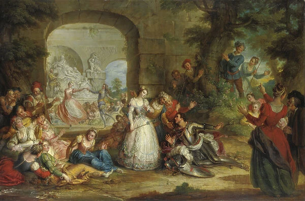 Roland and Angelica. Private Collection