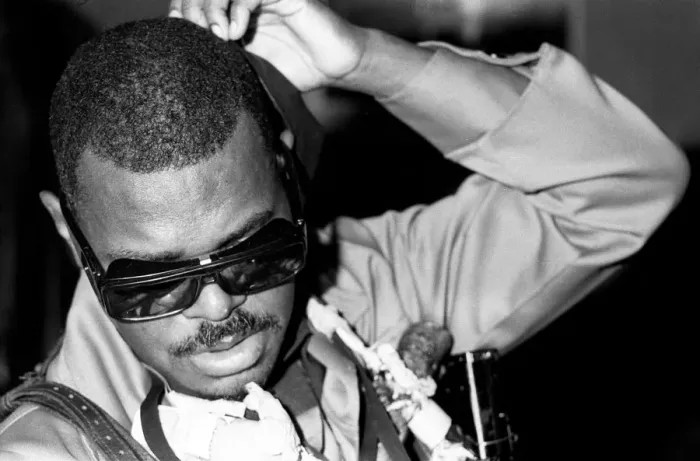 Framed Print : Roland Kirk, Ronnie Scotts, London, 1976. Artist: Brian O Connor Framed Print : Roland Kirk, Ronnie Scotts, London, 1976. Artist: Brian O Connor