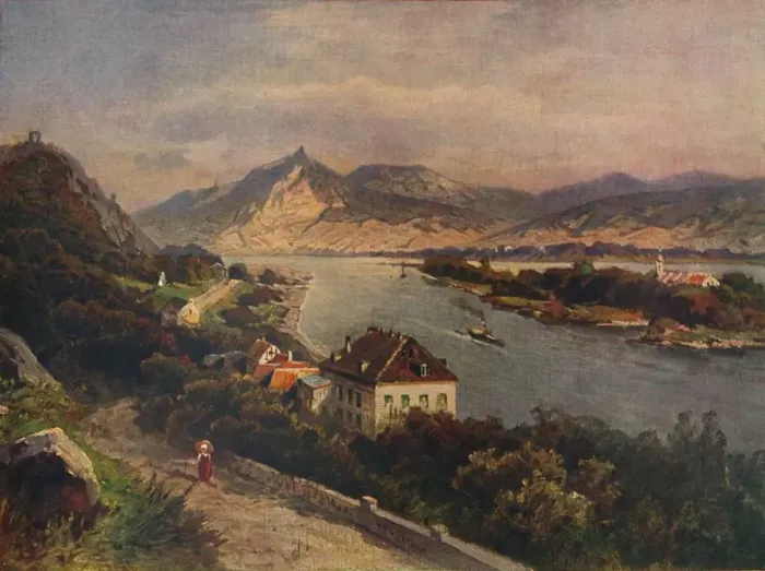 Framed Print : Rolandseck - Insel Nonnenwerth und Siebenebirge, 1923. Creator: Nikolai of Astudin Framed Print : Rolandseck - Insel Nonnenwerth und Siebenebirge, 1923. Creator: Nikolai of Astudin