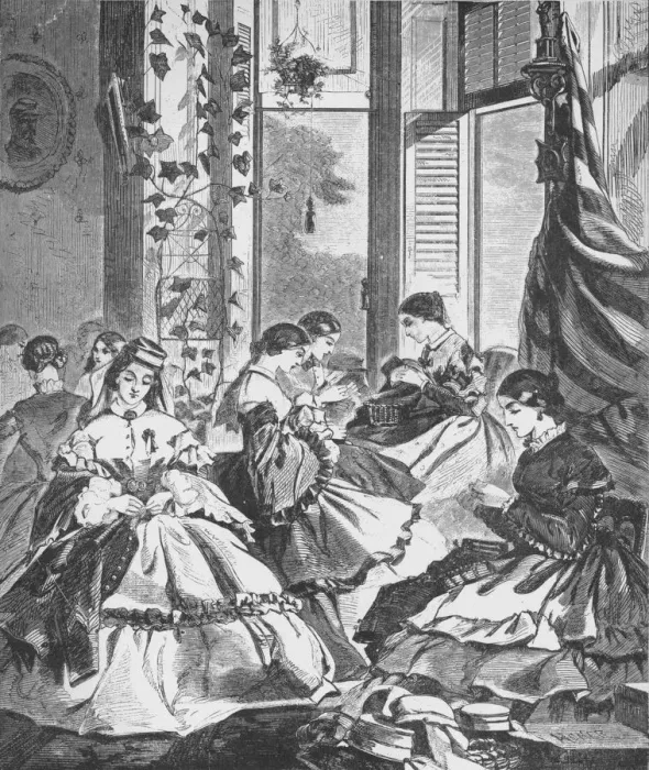 Framed Print : Role of Women in the War, 1861, (1938) Framed Print : Role of Women in the War, 1861, (1938)