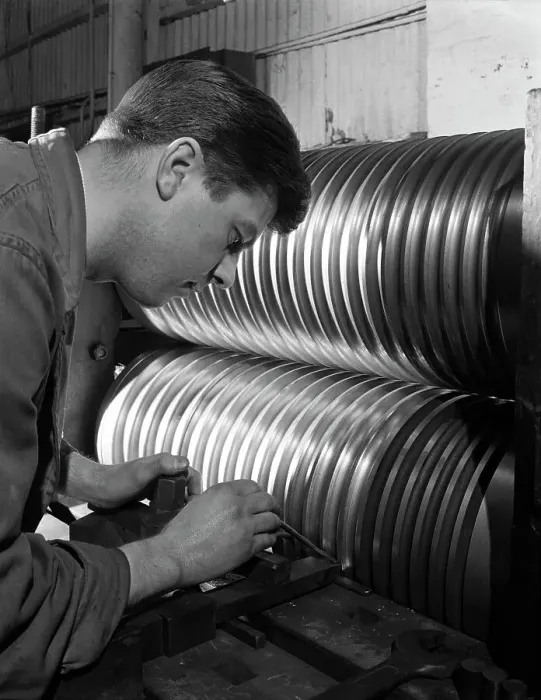 Framed Print : Roll turning at the Edgar Allen Steel Foundry, Sheffield, South Yorkshire, 1962. Artist Framed Print : Roll turning at the Edgar Allen Steel Foundry, Sheffield, South Yorkshire, 1962. Artist