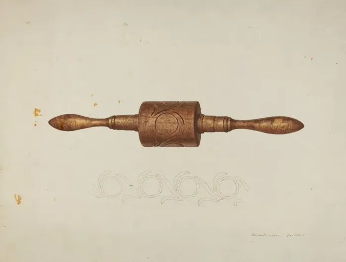 Framed Print : Rolling Pin, c. 1940. Creator: Edward L Loper Framed Print : Rolling Pin, c. 1940. Creator: Edward L Loper