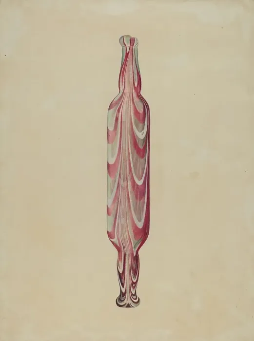 Framed Print : Rolling Pin (Glass), c. 1938. Creator: Donald Williams Framed Print : Rolling Pin (Glass), c. 1938. Creator: Donald Williams