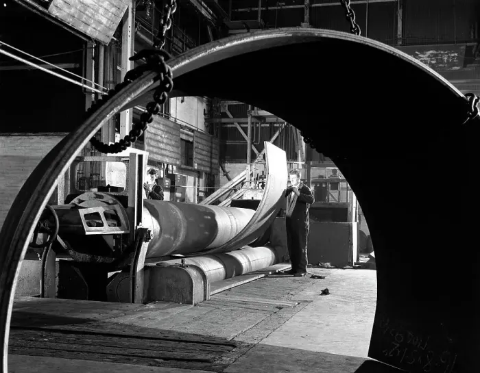Framed Print : Rolling plate at Edgar Allens steel foundry, Sheffield, South Yorkshire, 1964. Artist Framed Print : Rolling plate at Edgar Allens steel foundry, Sheffield, South Yorkshire, 1964. Artist