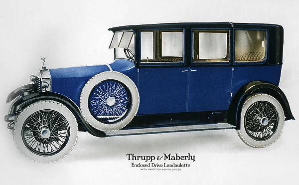 Rolls-Royce enclosed drive landaulette with partition behind the driver, c1910-1929(?)