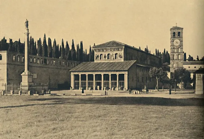 Framed Print : Roma - Basilica di S. Lorenzo fuori le Mura, 1910 Framed Print : Roma - Basilica di S. Lorenzo fuori le Mura, 1910