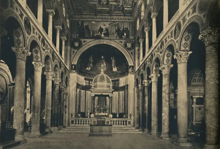 Framed Print : Roma - Basilica of St. Agnes outside the walls on the Street Nomentana, 1910 Framed Print : Roma - Basilica of St. Agnes outside the walls on the Street Nomentana, 1910