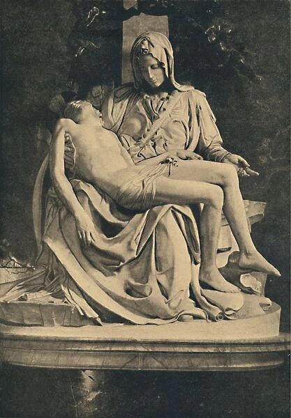 Roma - Basilica of St. Peter. Pieta by Michelangelo, 1910. Artist: Michelangelo Buonarroti