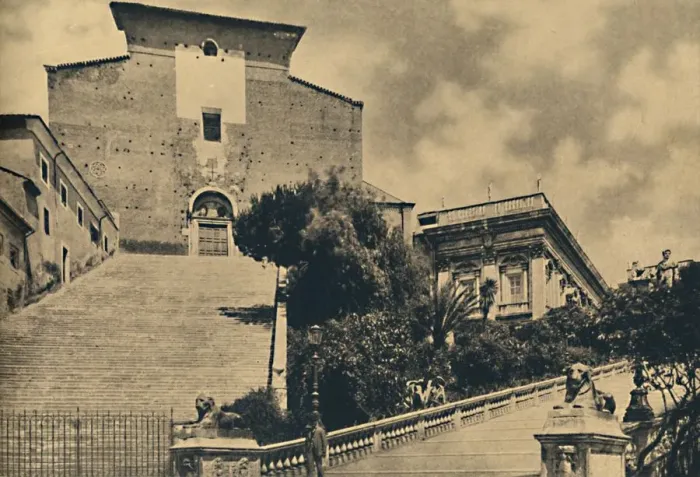 Framed Print : Roma - Church of S. Maria in Aracoeli, on the Capitoline Hill, 1910 Framed Print : Roma - Church of S. Maria in Aracoeli, on the Capitoline Hill, 1910