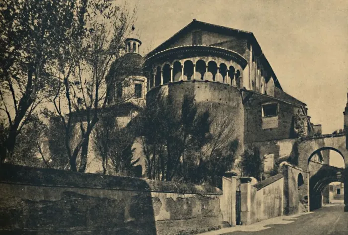 Framed Print : Roma - Clivus Scauri and Apse of the Church of SS. Giovanni and Paolo on the Caelian Hill, 1910 Framed Print : Roma - Clivus Scauri and Apse of the Church of SS. Giovanni and Paolo on the Caelian Hill, 1910