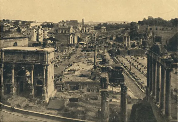 Framed Print : Roma - General View of the Roman Forum, 1910 Framed Print : Roma - General View of the Roman Forum, 1910