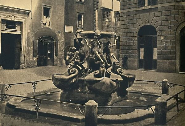 Roma - Mattei Square. - Fountain of the Tortoises. (Landini and Della Porta 1585). 1910