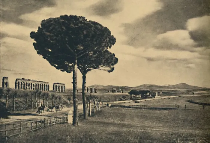 Framed Print : Roma - Neio Appian Way - Ruins of the Aquaduct of Claudius. The Alban Hills, 1910 Framed Print : Roma - Neio Appian Way - Ruins of the Aquaduct of Claudius. The Alban Hills, 1910
