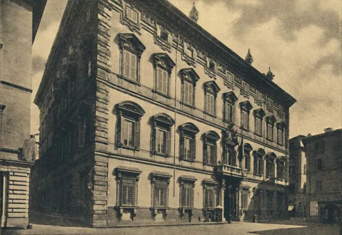Framed Print : Roma - Palace of the Senate, 1910 Framed Print : Roma - Palace of the Senate, 1910