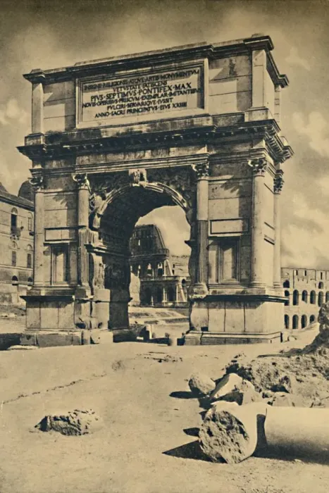 Framed Print : Roma - Roman Forum - Arch of Titus, 1910 Framed Print : Roma - Roman Forum - Arch of Titus, 1910