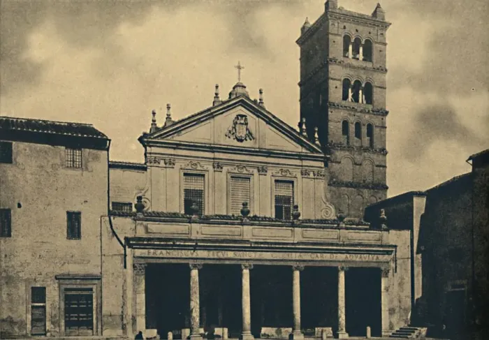 Framed Print : Roma - St. Caecilias Church, 1910 Framed Print : Roma - St. Caecilias Church, 1910
