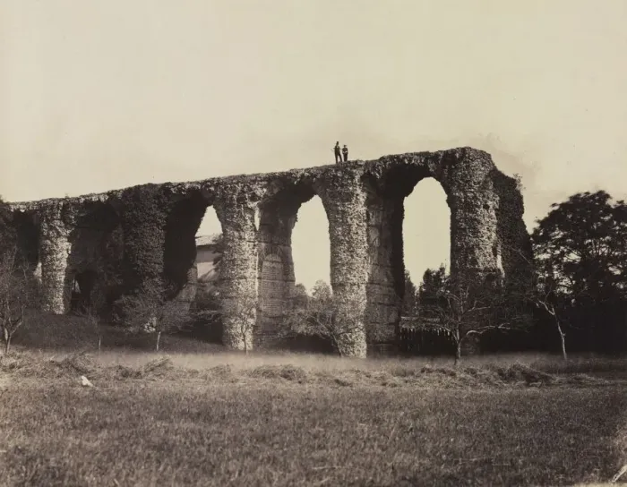 Framed Print : Roman Aqueduct, Beaunant, France, c. 1857. Creator: F. Chabrol (French) Framed Print : Roman Aqueduct, Beaunant, France, c. 1857. Creator: F. Chabrol (French)