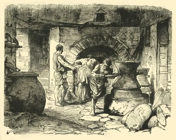 Framed Print : A Roman Bakery. Creator: Unknown Framed Print : A Roman Bakery. Creator: Unknown