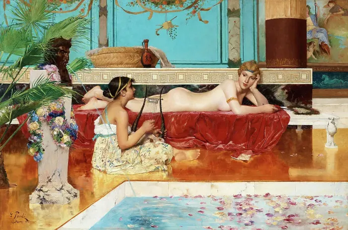 Framed Print : The Roman Baths, 1882. Artist: Pauli, Georg (1855-1935) Framed Print : The Roman Baths, 1882. Artist: Pauli, Georg (1855-1935)