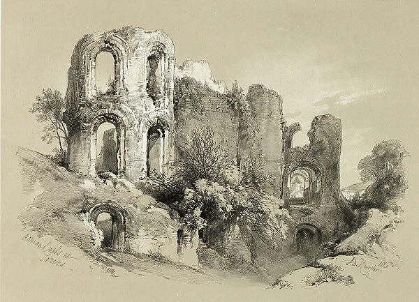 Roman Baths at Treves, from Picturesque Selections, 1860. Creator: James Duffield Harding