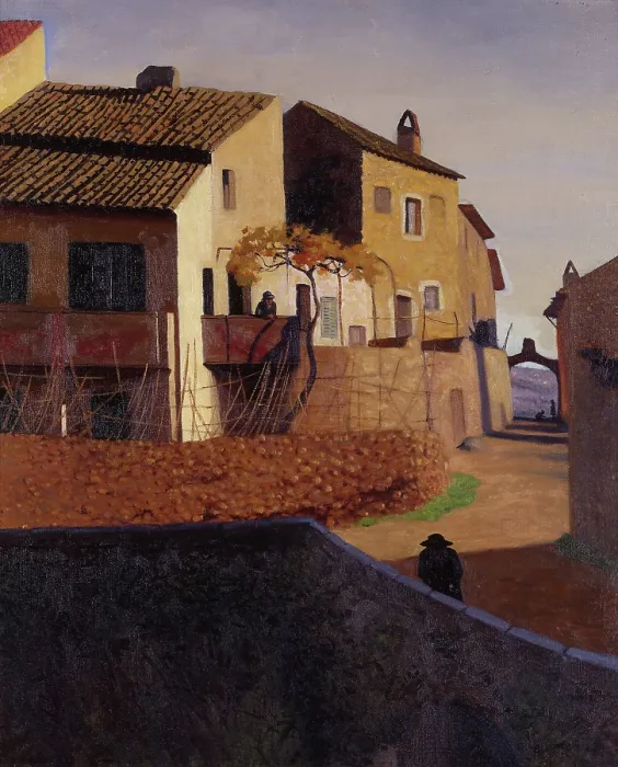 Framed Print : Roman bridge in Cagnes, 1923. Creator: Vallotton, Felix Edouard (1865-1925) Framed Print : Roman bridge in Cagnes, 1923. Creator: Vallotton, Felix Edouard (1865-1925)
