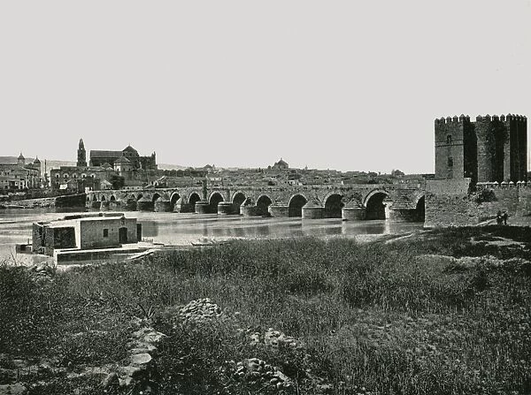The Roman bridge, Cordoba, Spain, 1895. Creator: W &s Ltd