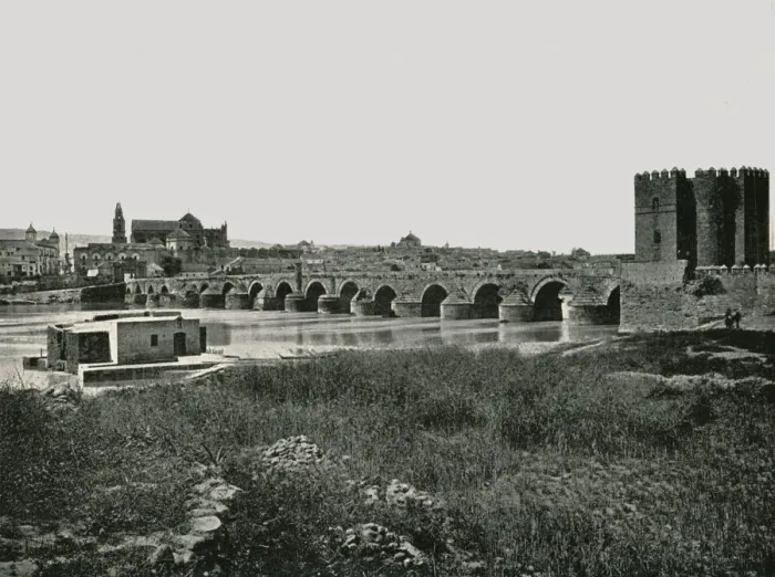 Framed Print : The Roman bridge, Cordoba, Spain, 1895. Creator: W &s Ltd Framed Print : The Roman bridge, Cordoba, Spain, 1895. Creator: W &s Ltd
