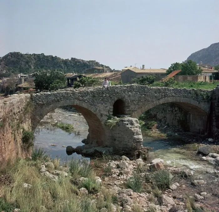 Framed Print : A Roman bridge in Majorca, 2nd century Framed Print : A Roman bridge in Majorca, 2nd century