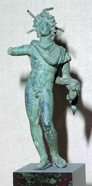Roman bronze figure of the sun god Helios (Sol), 3rd century