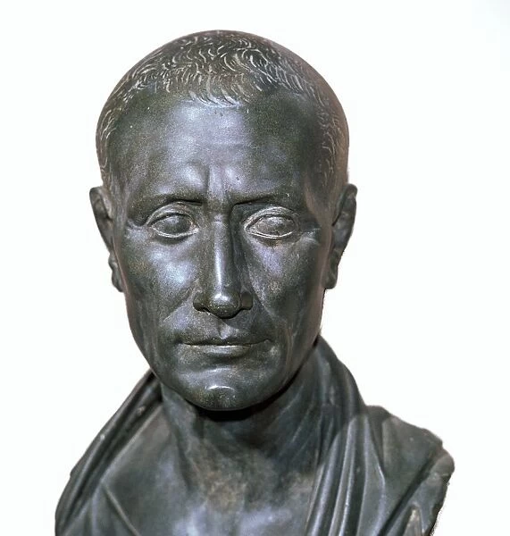 Roman bronze portrait bust of Julius Caesar, 1st century BC