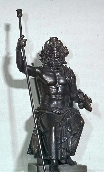 Roman bronze statuette of Jupiter, 2nd century