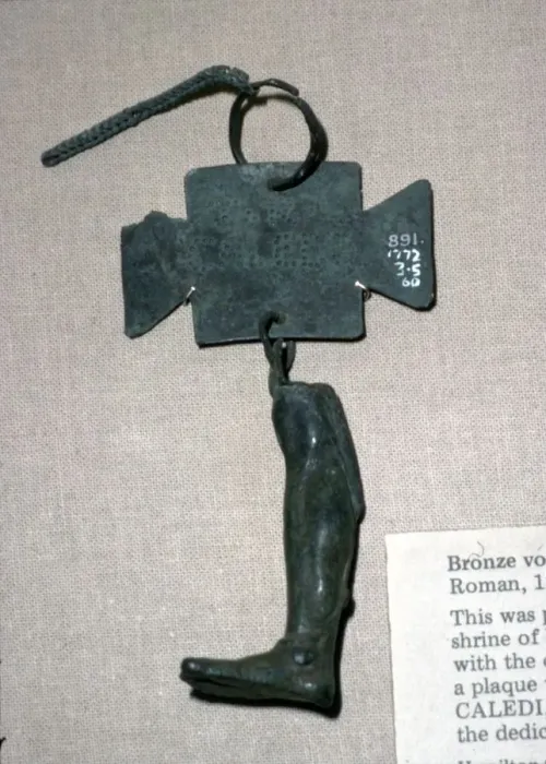 Framed Print : Roman bronze votive Leg, 1st-2nd century Framed Print : Roman bronze votive Leg, 1st-2nd century