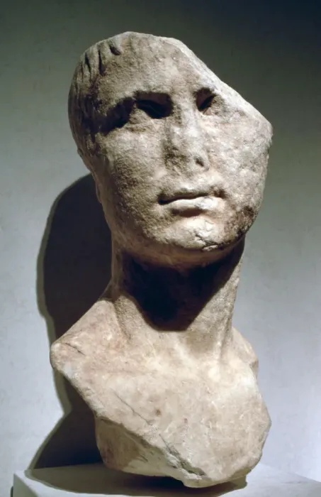 Framed Print : Roman bust, possibly of Agrippa Framed Print : Roman bust, possibly of Agrippa
