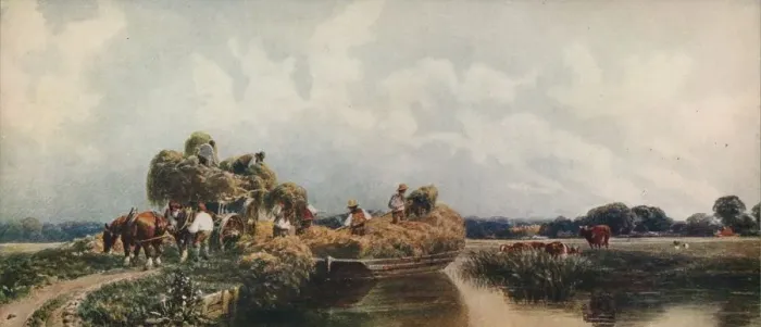 Framed Print : Roman Canal, Lincolnshire, c1840, (c1915). Artist: Peter de Wint Framed Print : Roman Canal, Lincolnshire, c1840, (c1915). Artist: Peter de Wint