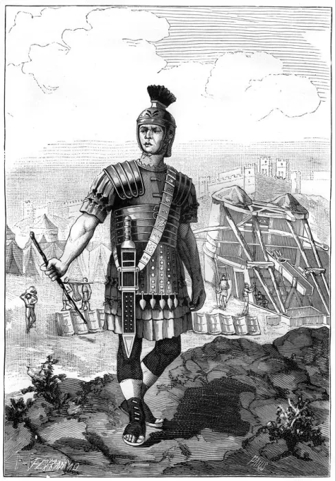 Framed Print : Roman centurion conquering the Gauls under Julius Caesar, 1st century BC (1882-1884) Framed Print : Roman centurion conquering the Gauls under Julius Caesar, 1st century BC (1882-1884)